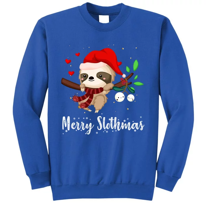 Funny Merry Slothmas Cute Sloth Christmas Gift Sweatshirt