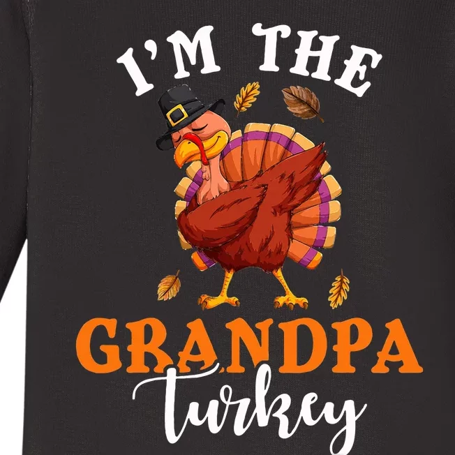 Family Matching Thanksgiving I’m The Grandpa Turkey Baby Long Sleeve Bodysuit