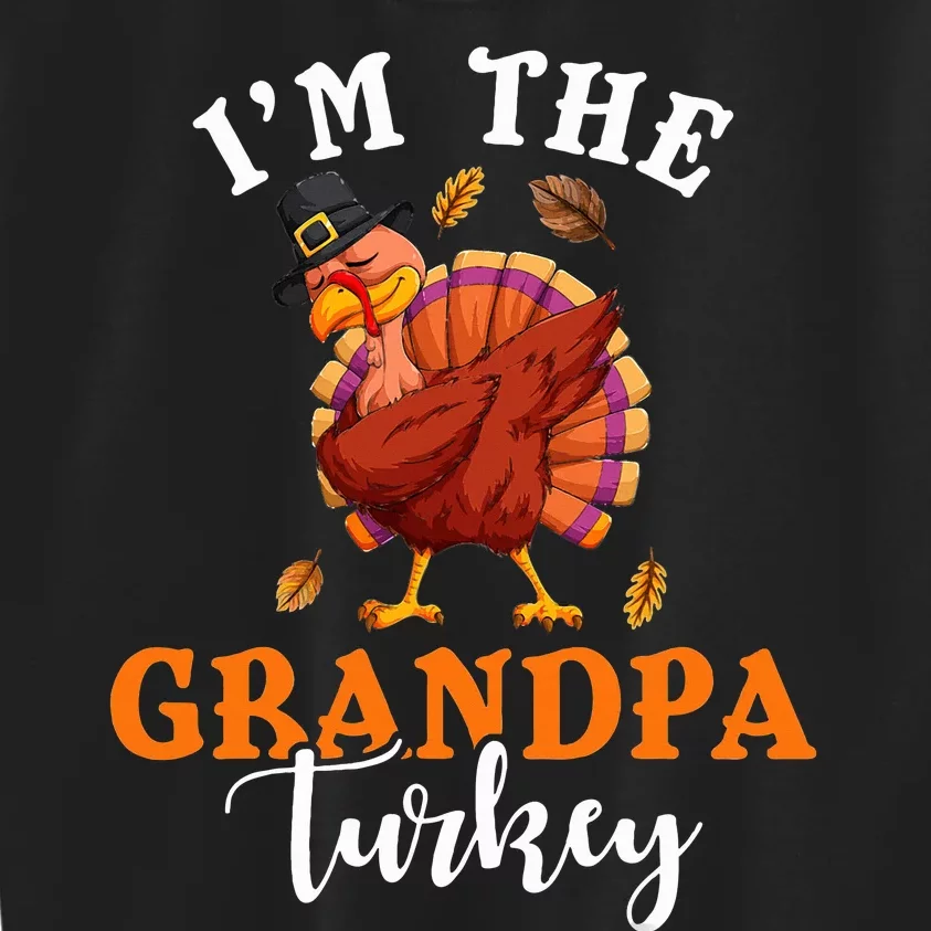 Family Matching Thanksgiving I’m The Grandpa Turkey Kids Sweatshirt