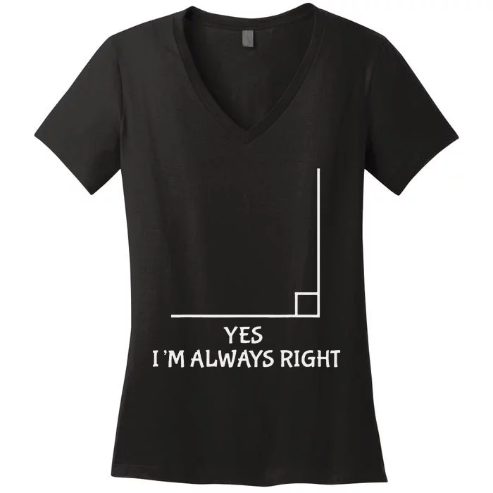 Funny Math Teacher Joke Fun Best Math Quotes Women's V-Neck T-Shirt