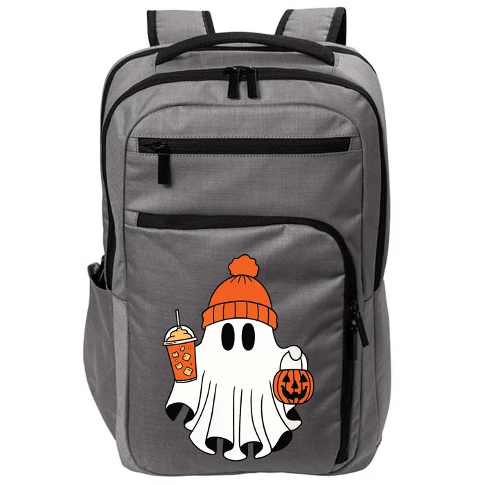 Funny Math Teacher Halloween Ghost Math Lover Teachers Woman Impact Tech Backpack