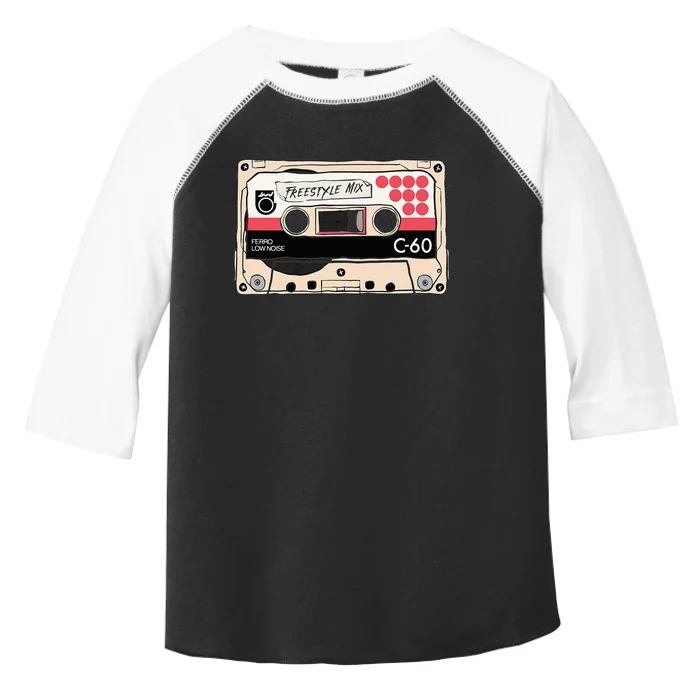 Freestyle Mix Tape Retro Vintage 80s Music Fan Toddler Fine Jersey T-Shirt