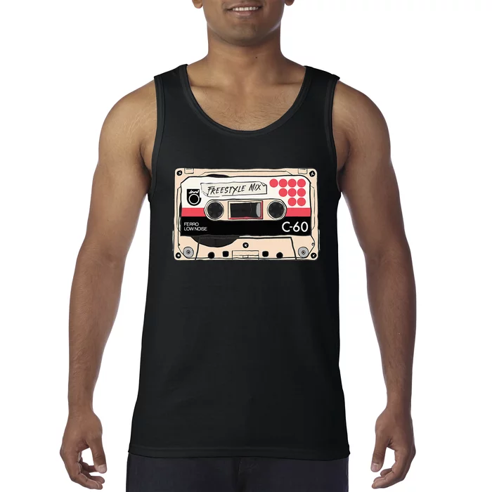 Freestyle Mix Tape Retro Vintage 80s Music Fan Tank Top