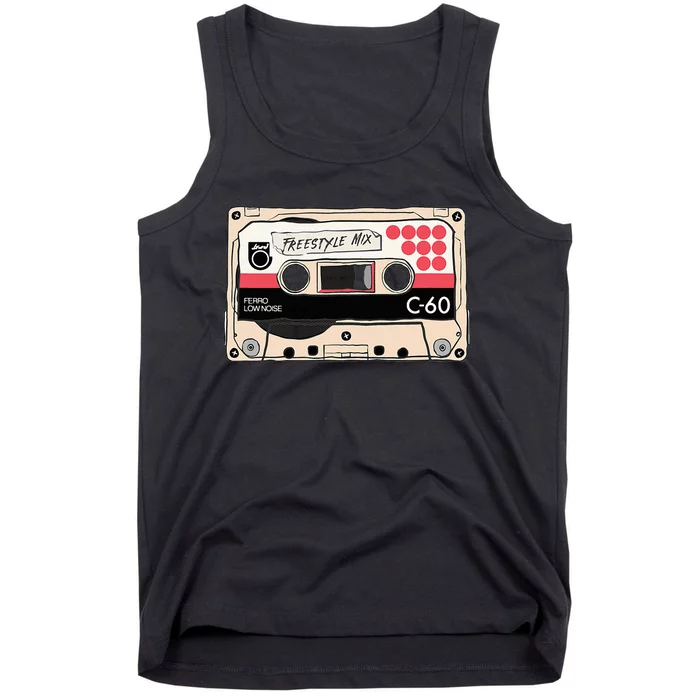 Freestyle Mix Tape Retro Vintage 80s Music Fan Tank Top