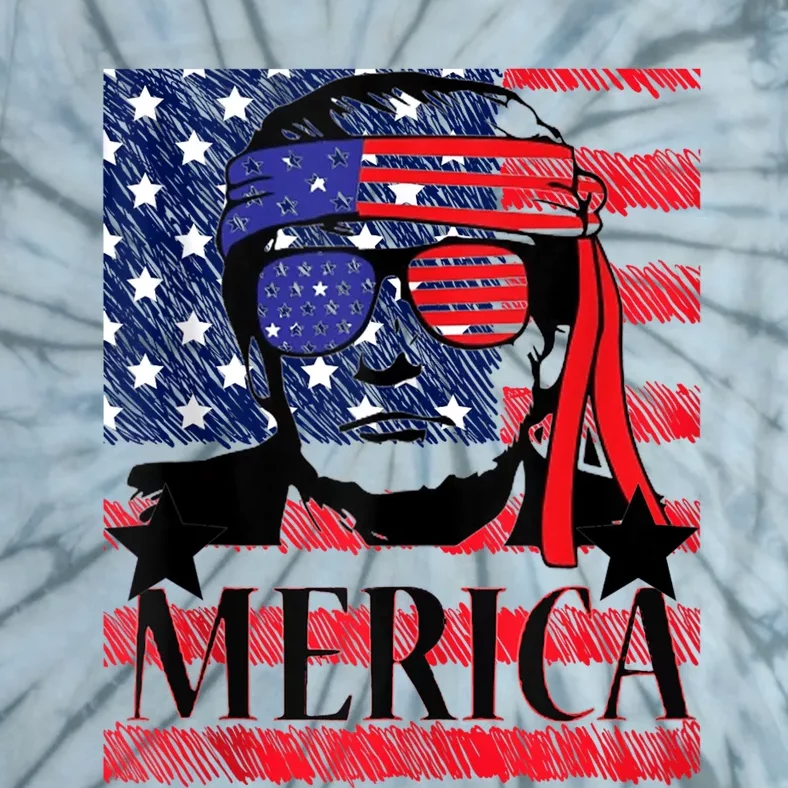 Funny Merica Trump 4th Of July Tie-Dye T-Shirt