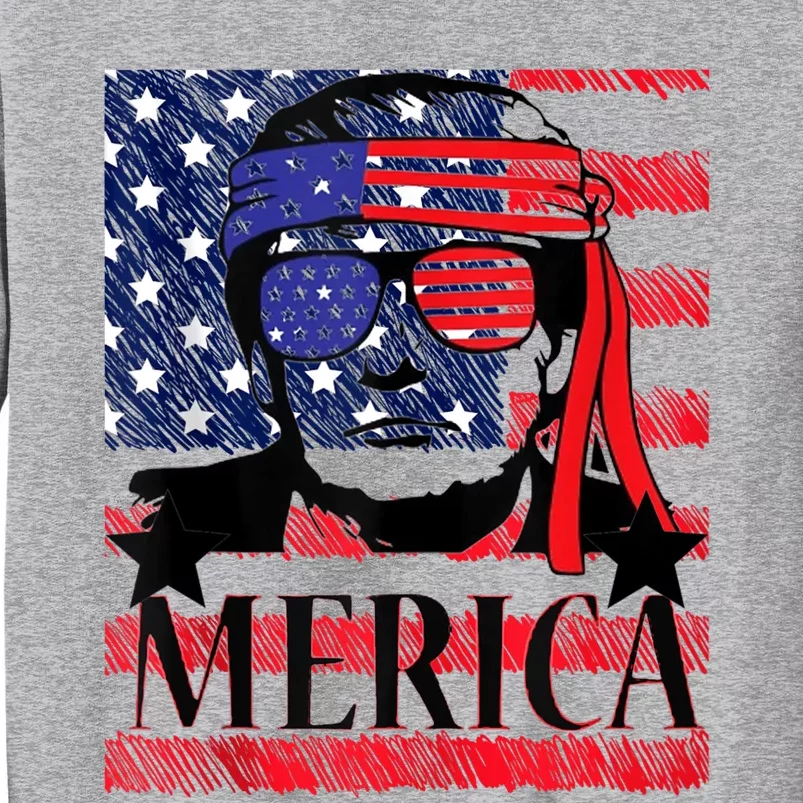 Funny Merica Trump 4th Of July Tall Sweatshirt