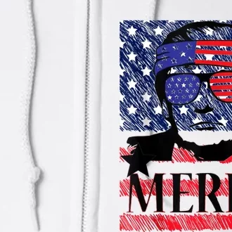 Funny Merica Trump 4th Of July Full Zip Hoodie