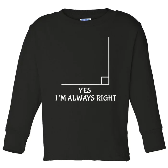 Funny Math Teacher Joke Fun Best Math Quotes Toddler Long Sleeve Shirt