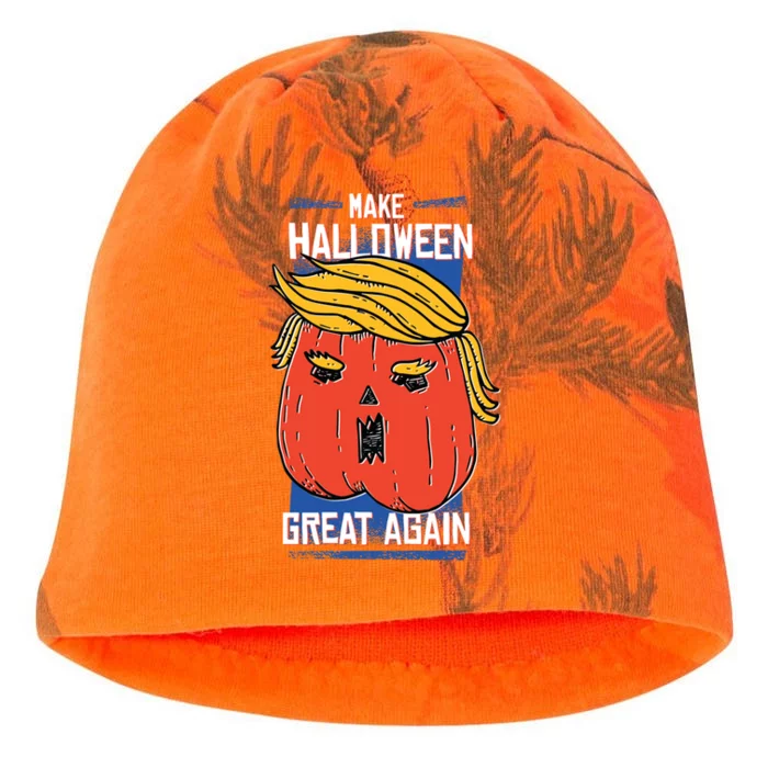 Funny Make This Halloween Great Again With Donald Trump Gift Kati - Camo Knit Beanie