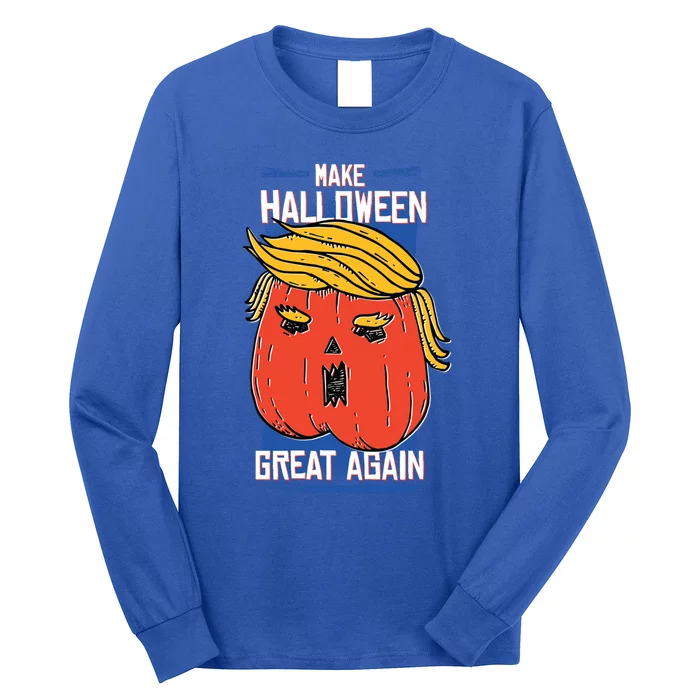 Funny Make This Halloween Great Again With Donald Trump Gift Long Sleeve Shirt