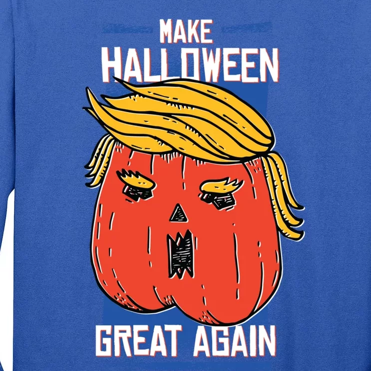 Funny Make This Halloween Great Again With Donald Trump Gift Tall Long Sleeve T-Shirt