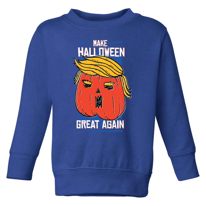 Funny Make This Halloween Great Again With Donald Trump Gift Toddler Sweatshirt