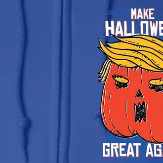 Funny Make This Halloween Great Again With Donald Trump Gift Full Zip Hoodie