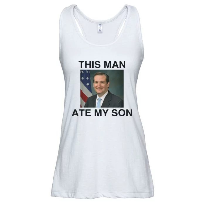 Funny Meme Ted Cruz This Man Ate My Son Parody Ladies Essential Flowy Tank