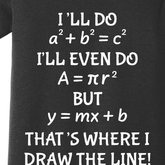 Funny Math Teacher Joke Quote Baby Bodysuit