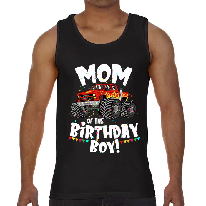 Funny Monster Truck Mom Of The Birthday Boy Gift For Her Comfort Colors® Tank Top