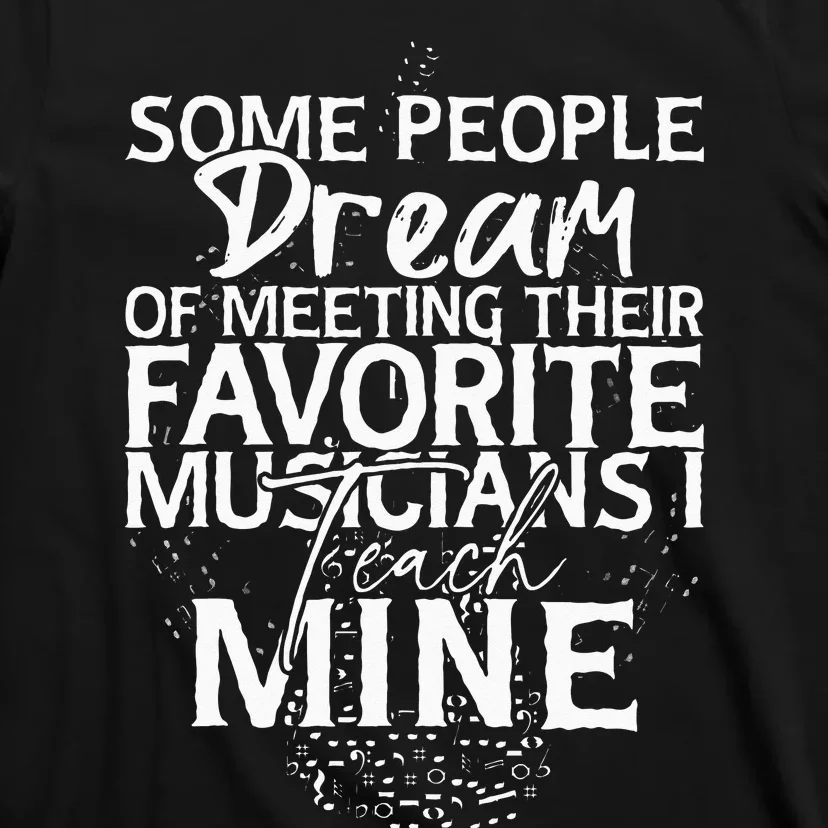 Funny Music Teacher Musician Print T-Shirt