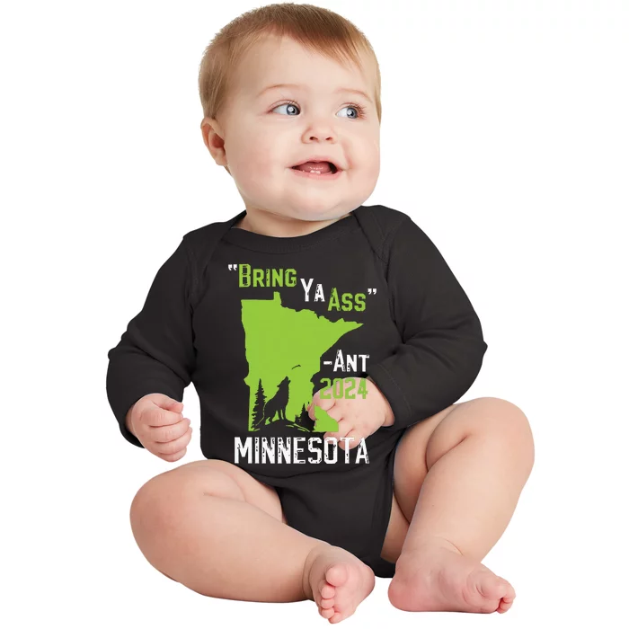 Funny Minnesota Timberwolves Baby Long Sleeve Bodysuit