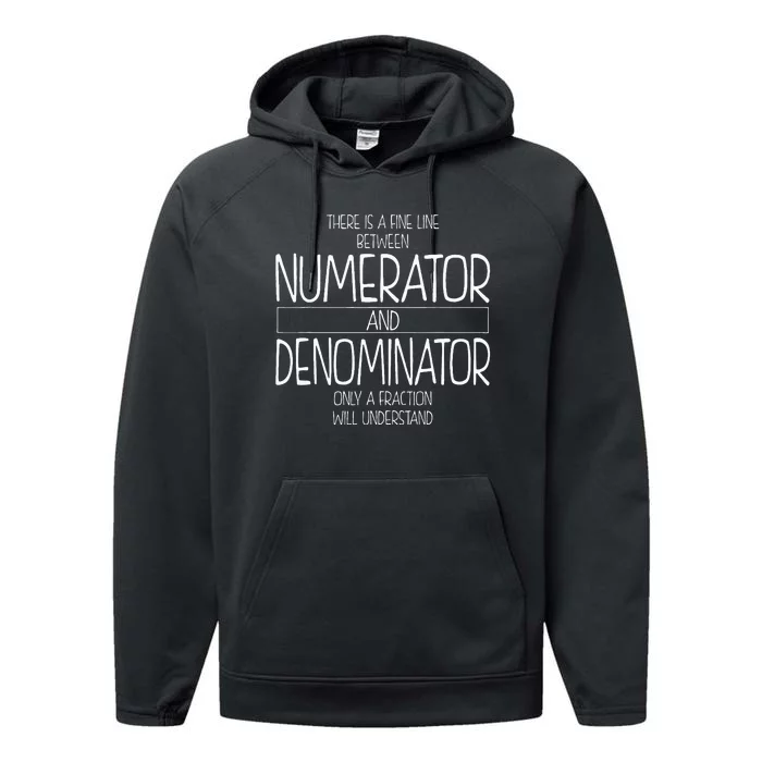 Funny Math Teacher Joke Fun Best Math Quotes Performance Fleece Hoodie