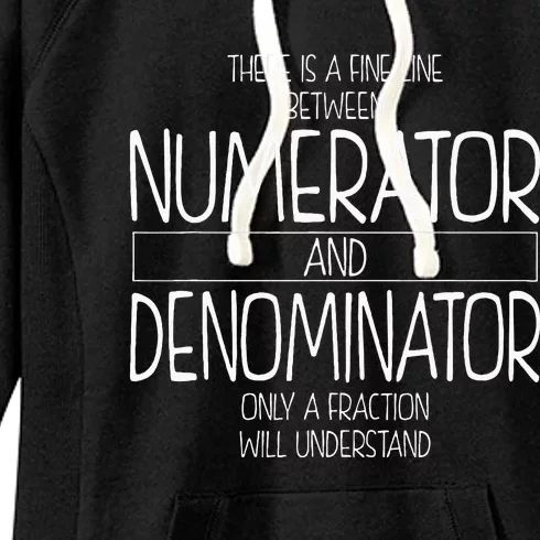 Funny Math Teacher Joke Fun Best Math Quotes Women's Fleece Hoodie