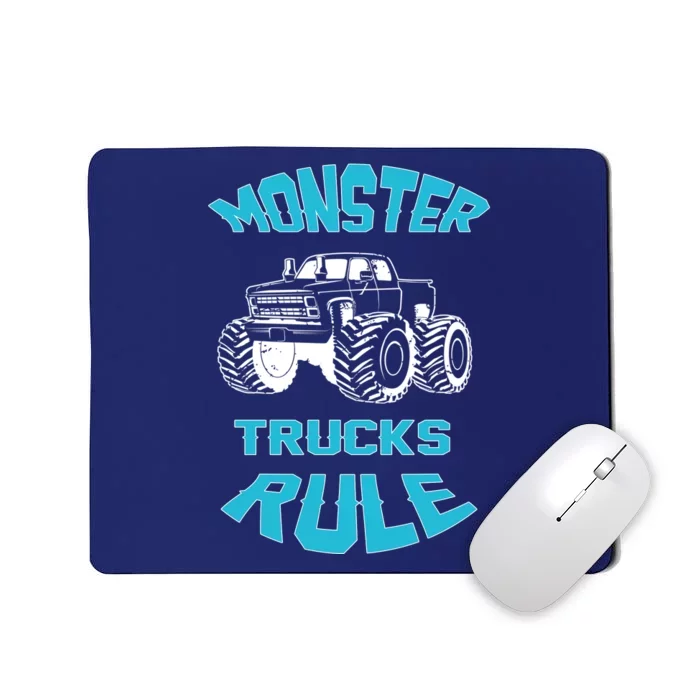 Funny Monster Truck Rule Gift Mousepad