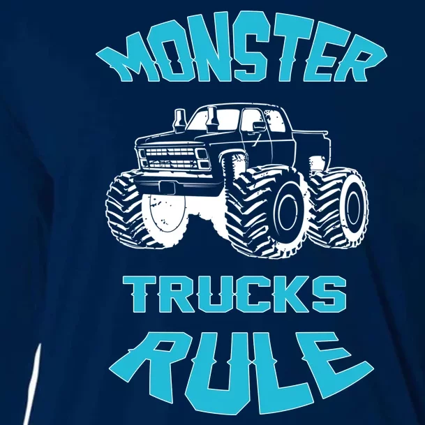 Funny Monster Truck Rule Gift Cooling Performance Long Sleeve Crew