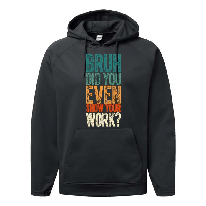 Funny Math Teacher Joke Fun Best Math Quotes Performance Fleece Hoodie