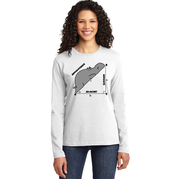 Funny Math Teacher Humorous Math Lover Gift Ladies Long Sleeve Shirt