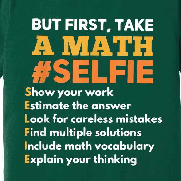 Funny Math Teacher Gift For A Math Nerd Premium T-Shirt