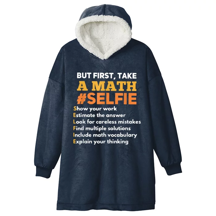 Funny Math Teacher Gift For A Math Nerd Hooded Wearable Blanket