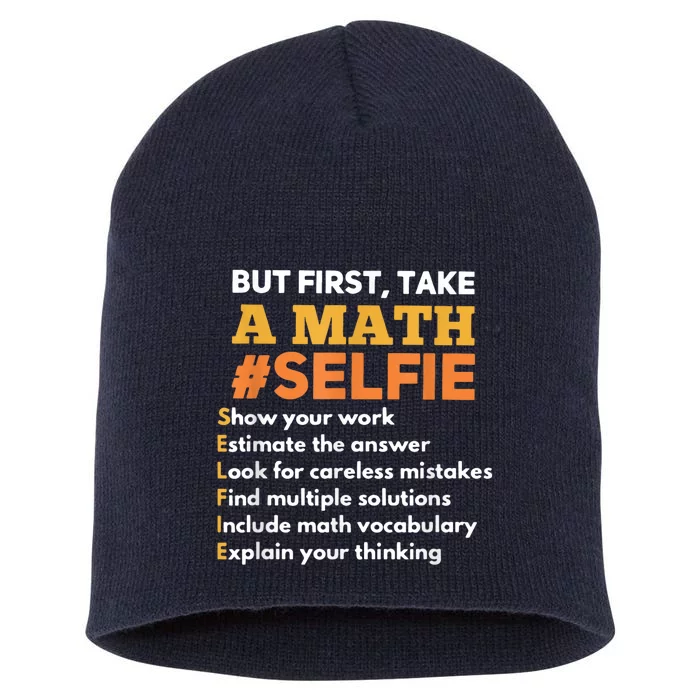 Funny Math Teacher Gift For A Math Nerd Short Acrylic Beanie