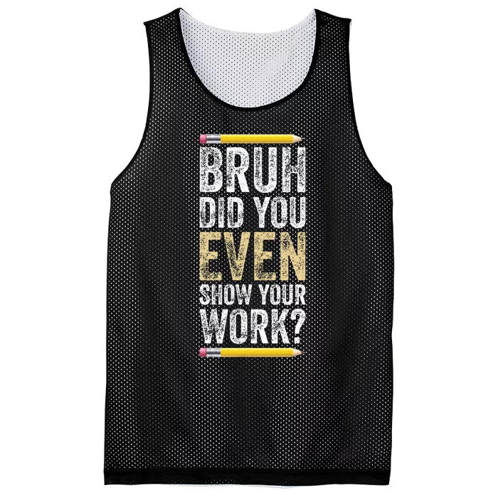 Funny Math Teacher Joke Fun Best Math Quotes Mesh Reversible Basketball Jersey Tank