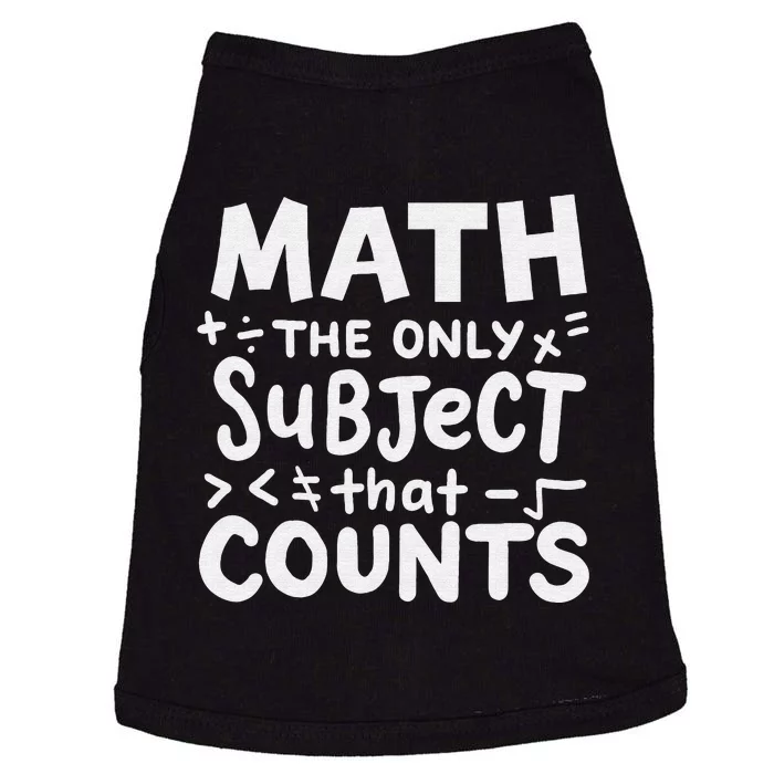 Funny Math Teacher Mathematician studen't Doggie Tank