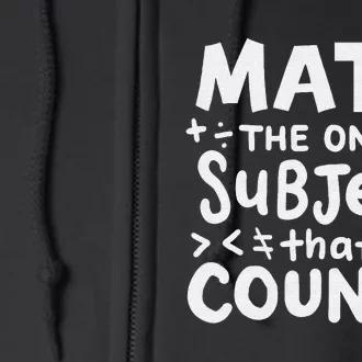 Funny Math Teacher Mathematician studen't Full Zip Hoodie