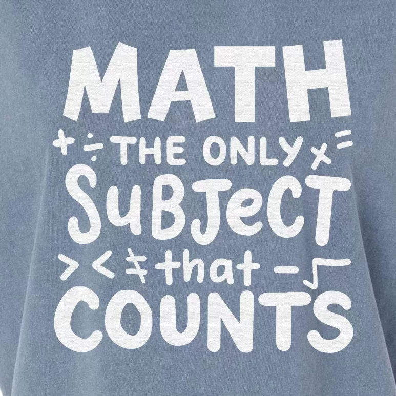 Funny Math Teacher Mathematician studen't Garment-Dyed Women's Muscle Tee