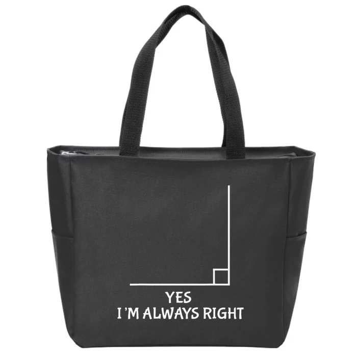 Funny Math Teacher Joke  Fun Best Math Quotes Zip Tote Bag