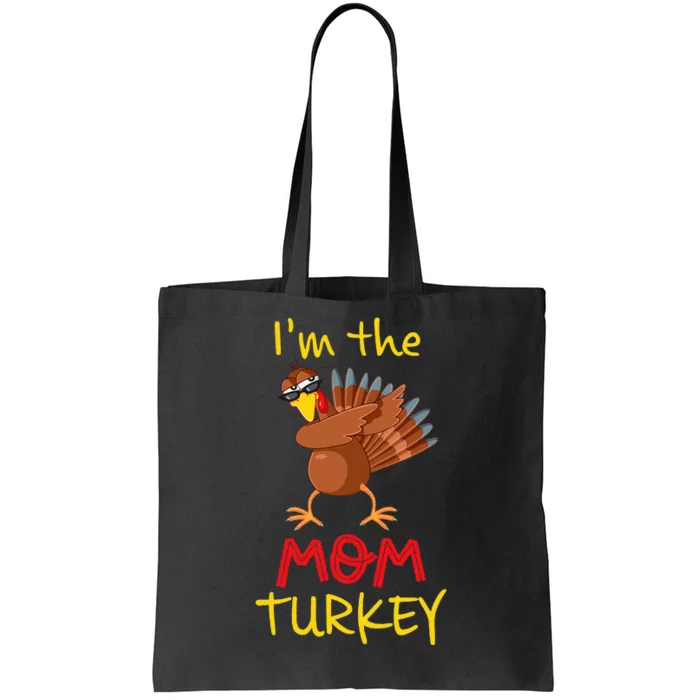 Funny Mom Turkey Matching Family Group Thanksgiving Party Tote Bag