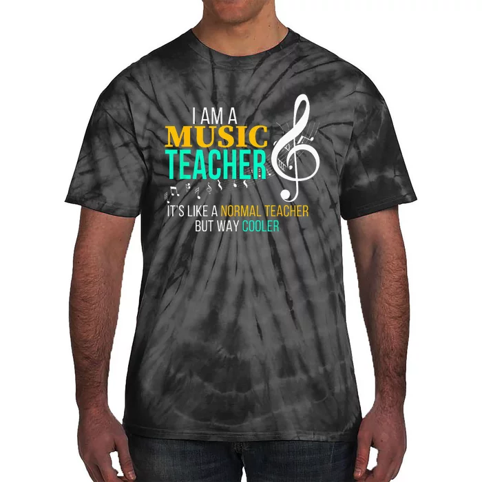 Funny Music Teacher Music Teacher Cool Teacher Gifts Tie-Dye T-Shirt