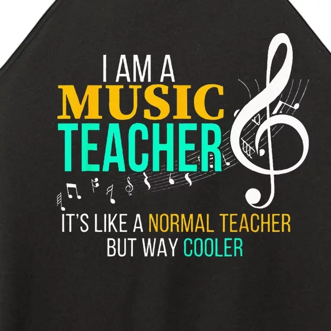 Funny Music Teacher Music Teacher Cool Teacher Gifts Women’s Perfect Tri Rocker Tank