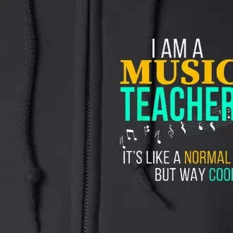 Funny Music Teacher Music Teacher Cool Teacher Gifts Full Zip Hoodie