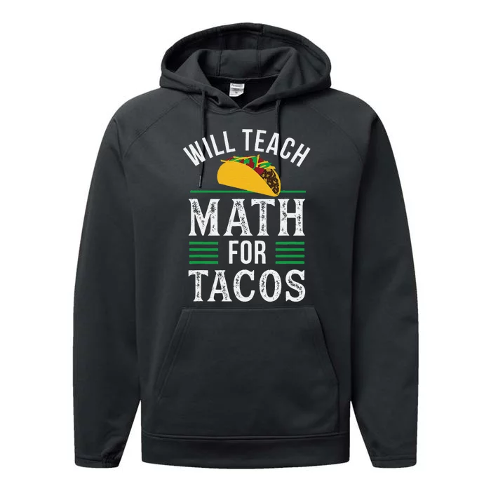 Funny Math Teacher Design for  Mathematics Teaching Math Performance Fleece Hoodie