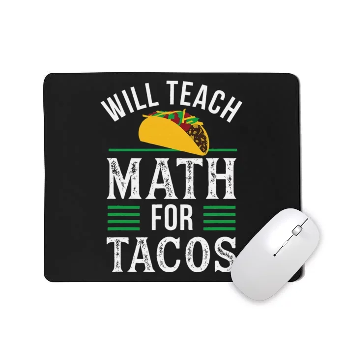 Funny Math Teacher Design for  Mathematics Teaching Math Mousepad