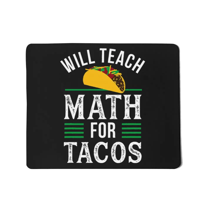 Funny Math Teacher Design for  Mathematics Teaching Math Mousepad