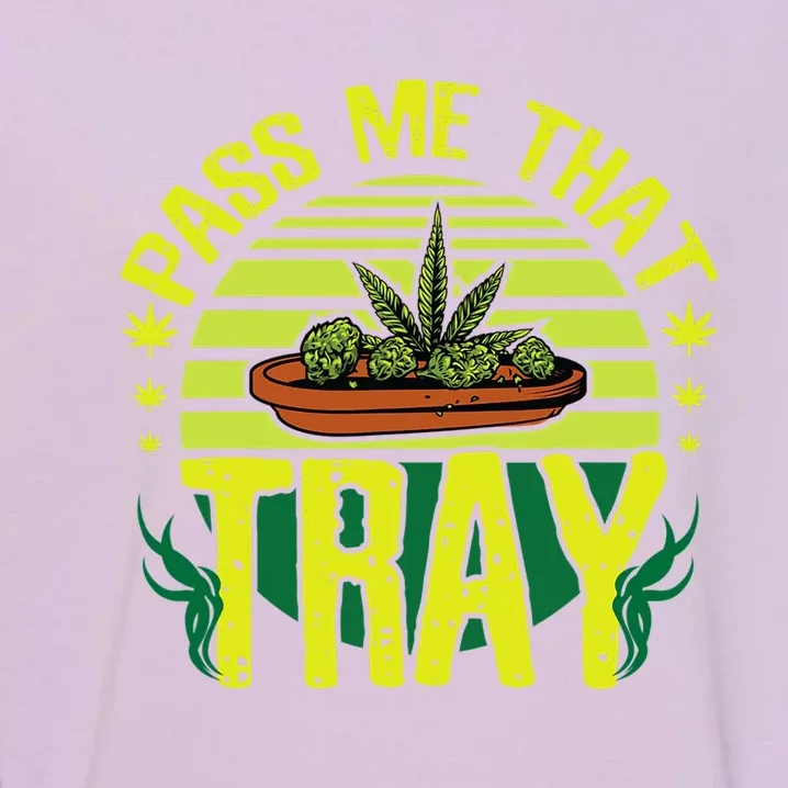 Funny Marijuana Tray Blunt Joint Leaf Weed Garment-Dyed Sweatshirt