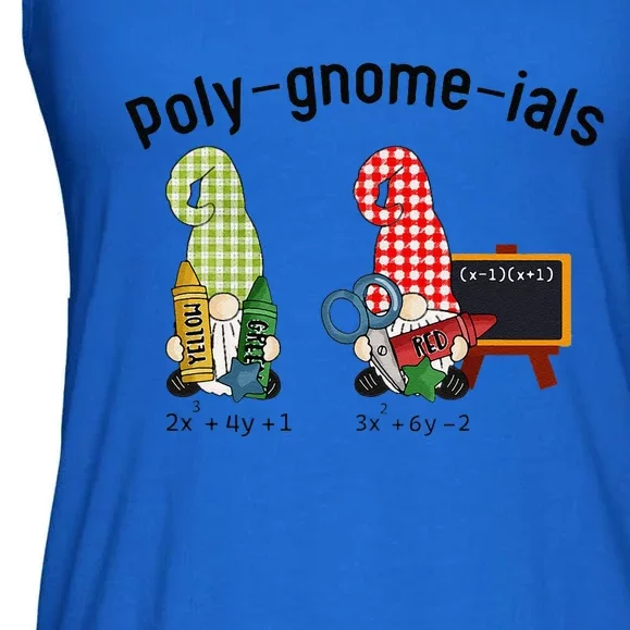 Funny Math Teacher Polygnomeials Algebra Teacher Calculus Ladies Essential Flowy Tank