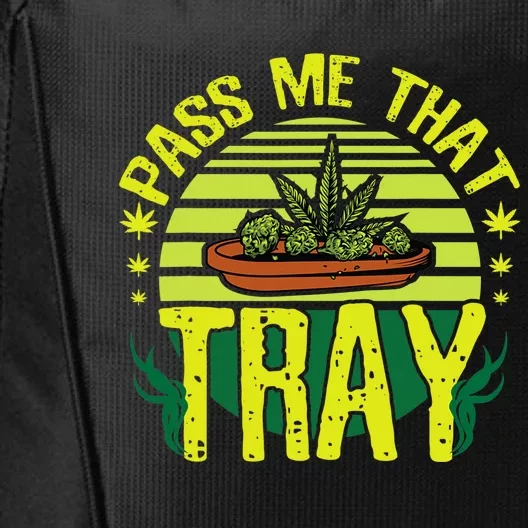 Funny Marijuana Tray Blunt Joint Leaf Weed City Backpack