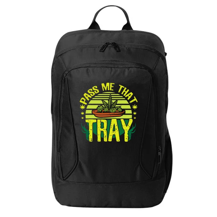 Funny Marijuana Tray Blunt Joint Leaf Weed City Backpack