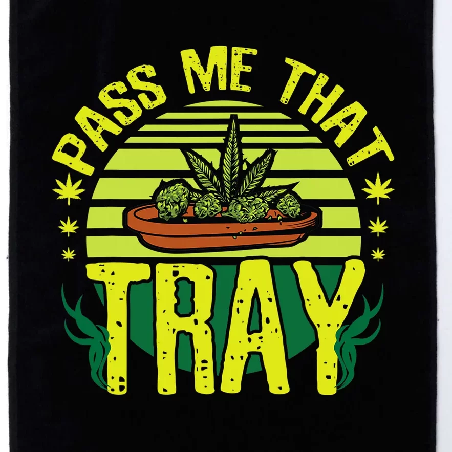 Funny Marijuana Tray Blunt Joint Leaf Weed Platinum Collection Golf Towel