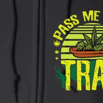 Funny Marijuana Tray Blunt Joint Leaf Weed Full Zip Hoodie