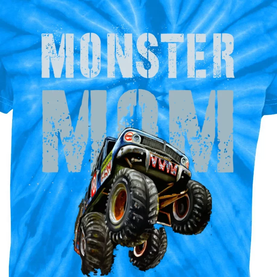 Funny Monster Truck Mom Like Normal Mommy But Wheely Cool Funny Gift Kids Tie-Dye T-Shirt